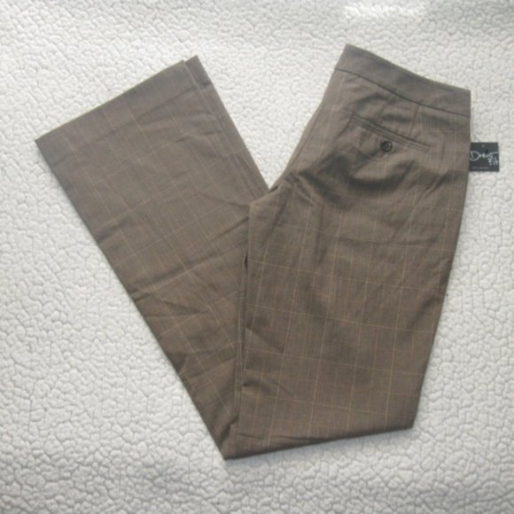 The Limited Drew Fit Tan Plaid Dress Pants - Picture 6 of 6